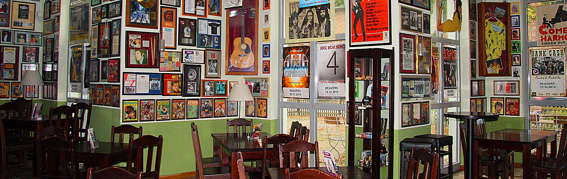 Wo man hinschaut: Ständig wechselnde Exponate aus 6 Jahrzehnten Musikgeschichte